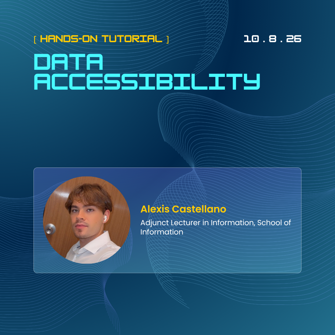 Hands-on tutorial announcement for Data Accessibility on October 8